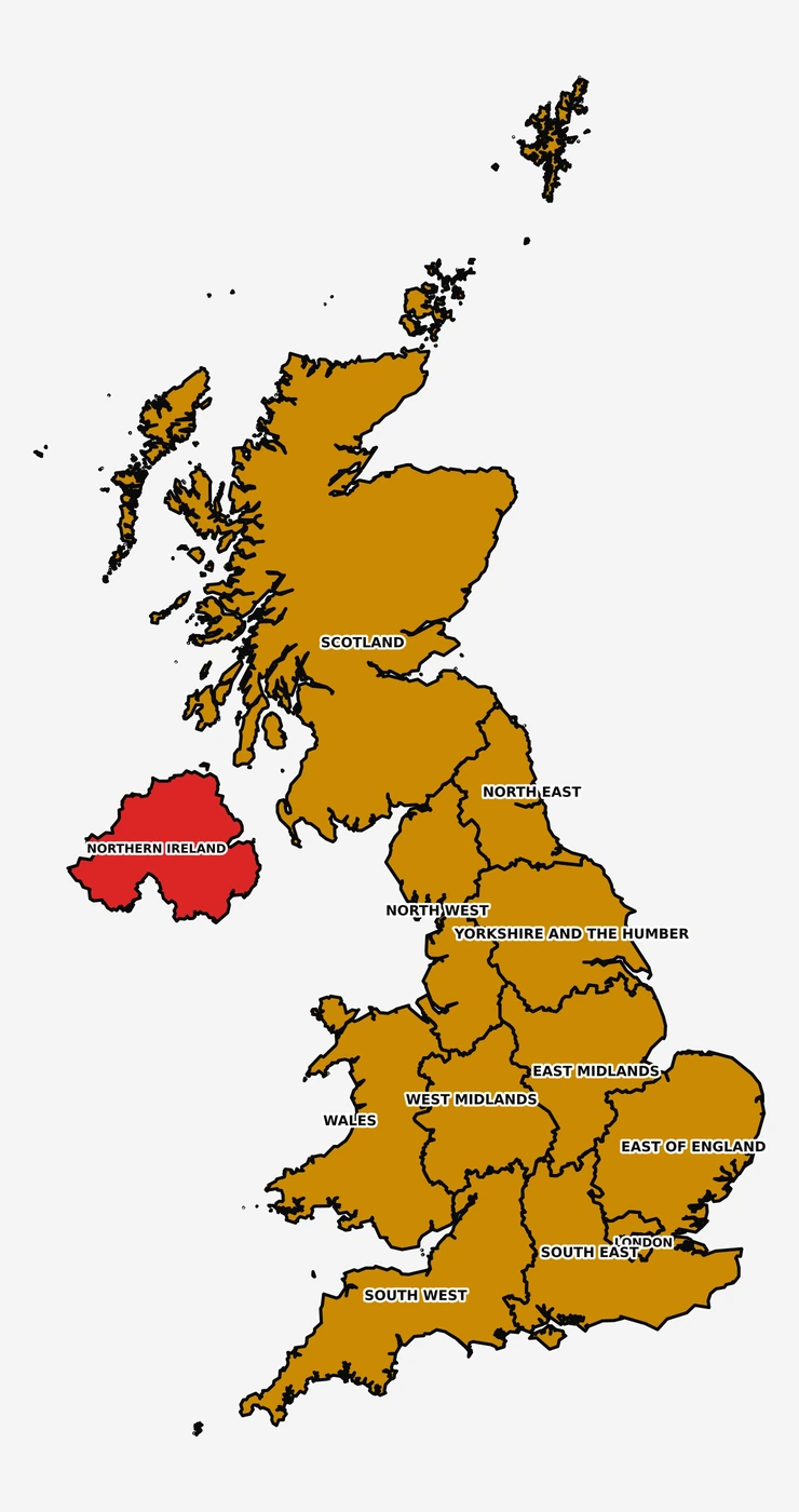 Map of the United Kingdom coloured by the mobile reports received by Buffering Britain